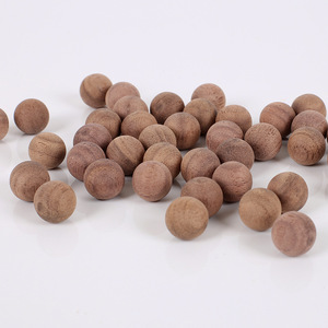Boules rondes en bois non finies, en bois dur naturel, lisses, en noyer, pour l'artisanat et le bricolage - Product Image 2