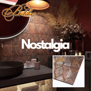 Piastrelle in Metallo Ramato con Patina Moderna per Decorazione Casa, Ristrutturazione, Stile Vintage Retrò per Hotel e Ville - Product Image 1