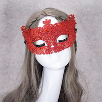 Masque de fête en plastique doré, masque de bal masqué, masque de visage humain demi-visage, masque de costume de style antique Art Déco