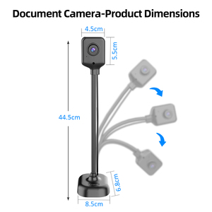 Document Camera for teachers, Webcam for Distance Learning,Manual Focus Camera,with mic,Fold for Mac OS, Windows - Product Image 6