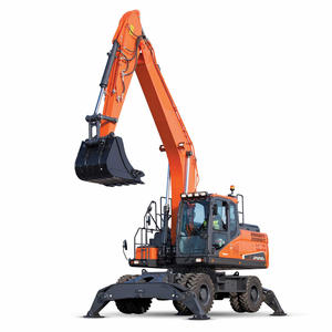 Excavadora de ruedas DX210W nueva de Corea, excavadora de ruedas neumática de 20 toneladas con motor DL06P etapa III o IV para precio de la industria forestal - Product Image 1