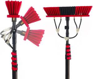 <span class=keywords><strong>Kit</strong></span> de Limpieza de Paneles Solares de 24 pies con Dispensador de Jabón, Poste Telescópico de Aluminio con Alimentación de Agua - Product Image 1