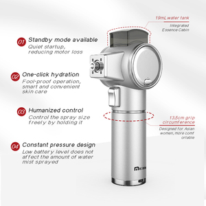 Meiboyi High-end Hydra Nano High Pressure Steamer MIst Água Oxigênio Pulverizador De Beleza Salão De Beleza Facial Spray Injector Uso Doméstico Dispositivo - Product Image 5