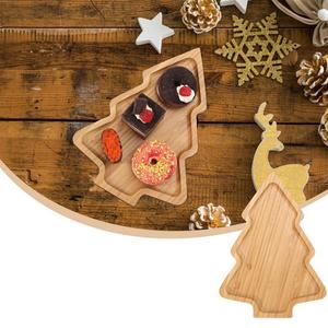 Di Natale di lusso piatto decorativo di Natale in legno che serve vassoio ornamento albero per la decorazione della casa per il Ramadan e di nozze - Product Image 3