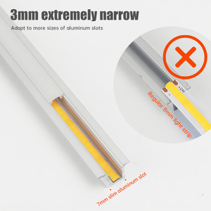 Dải lõi ngô siêu mỏng siêu rộng 3mm 12V24V tự dính độ sáng cao không nhấp nháy dải ánh sáng tuyến tính linh hoạt - Product Image 5
