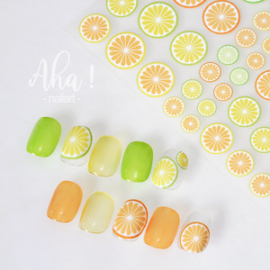 TSZS Smile Nail Art 3D Sticker Cherry Lemon Peach Fruit Calcomanías Francés Gel Nails Art Sliders Polaco <span class=keywords><strong>Manicura</strong></span> Decoraciones - Product Image 6