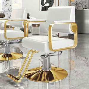 Nouveau fauteuil de barbier professionnel de luxe en cuir durable et moderne pour salon de coiffure, supermarché, utilisation en gros - Product Image 5