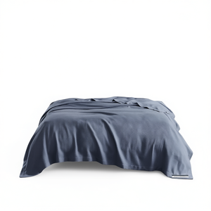 Manta de Cama Rectangular Tejida Sólida Minimalista para Uso en Todas las Estaciones - Product Image 1