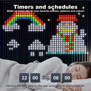 1*1/2*2/3*3M 400 <strong>LED</strong> Smart Curtain <strong>Lights</strong> <strong>String</strong> <strong>Lights</strong> With App Remote Control Music Sync Christmas Curtain <strong>String</strong> Fairy <strong>Lights</strong> - Product Image 5