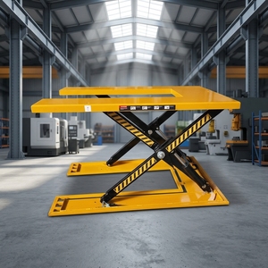 Plataforma Elevadora Hidráulica Estacionaria en Forma <span class=keywords><strong>de</strong></span> U <span class=keywords><strong>de</strong></span> Perfil Ultrabajo para Carga y Descarga <span class=keywords><strong>de</strong></span> Palés en Almacenes - Product Image 1