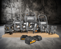 Numax Agrafeuse sans fil 3-en-1 calibre 16 et 18, cloueur droit et cloueur à clous fins pour le bois, compatible avec les batteries Makita