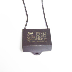 ตัวเก็บประจุ Good Heart Cbb61 6uF 450Vac สำหรับอุปกรณ์เสริมเครื่องดูดควัน - Product Image 1