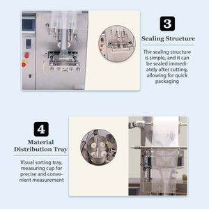 เครื่องบรรจุแนวตั้งความเร็วสูงนมครีมชีสครีมครีมชีสมัลติฟังก์ชันทำจากสเตนเลสสตีล - Product Image 5