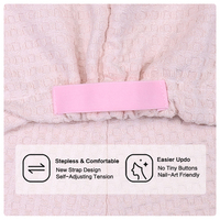 Shuqi Waffle Microfiber Hair Towel Lightweight Skin-Friendly Quick Absorbing Machine Washable Durable