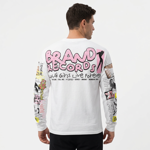 <b>Men's</b> Long Sleeve Crop Top <b>Turtleneck</b> Solid Formal Silk Screen Printed Regular Fit 100% Cotton Jersey Eco-Friendly - Product Image 6