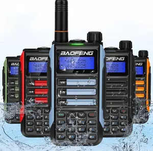 BAOFENG UV16 10 واط جهاز اتصال قوي UHF/VHF ثنائي النطاق من النوع c ترقية كابل من 30 Talkie ثنائي الاتجاه جهاز راديو أسود
