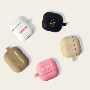 Étuis en cuir saffiano de créateur personnalisés de luxe pour airpod 4 pour <span class=keywords><strong>airpods</strong></span> <span class=keywords><strong>pro</strong></span> 2 pour étui <span class=keywords><strong>airpods</strong></span> - Product Image 1