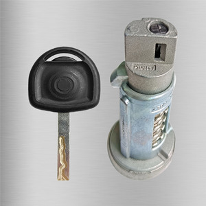 กระบอกกุญแจทรงกระบอก BK053D2 สำหรับรถยนต์ Buick Regal LaCrosse พร้อมกุญแจสตาร์ทและด้ามจับ สีดำ ทำจากพลาสติก ทองแดง และโลหะผสมสังกะสี - Product Image 3