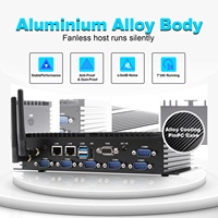 Mini PC Industrial Celeron J4125, Placa Base ITX Sin Ventilador con RAM DDR4, Nuevo Lanzamiento, Compatible con Enchufes de AU, EE. UU., CN y UE
