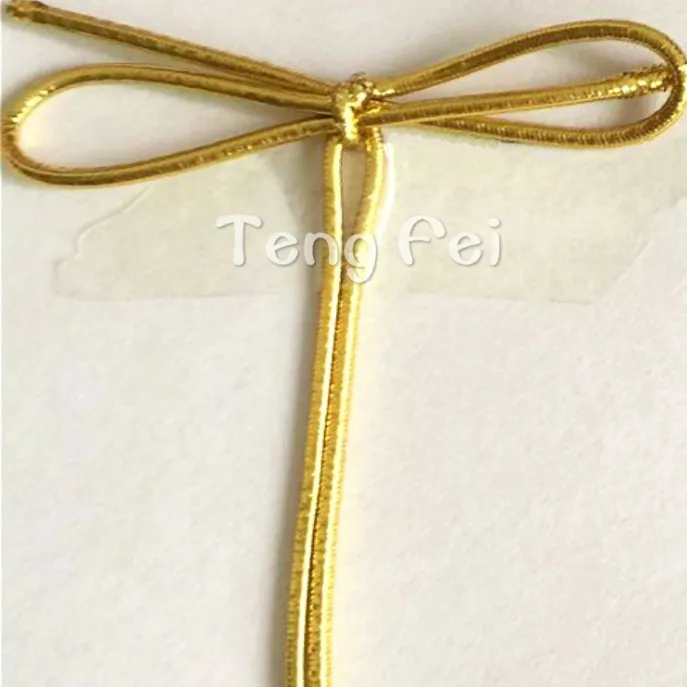 Gift wrap tratto decorativo loop/gift wrapping fascia elastica dell'arco/stretch arco del nastro legato