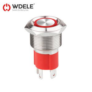 19mm防水IP67 LEDプッシュスイッチボタン15A高電流金属プッシュボタンスイッチライトスイッチLED - Product Image 1