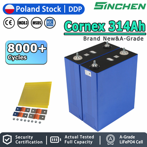 แบตเตอรี่ลิเธียมไอออนทรงปริซึม Cornex 3.2V 314Ah 330Ah เกรด A Lifepo4 สำหรับพลังงานแสงอาทิตย์ จัดส่งฟรีแบบ DDP จากยุโรป - Product Image 1