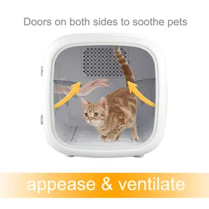 2024 Hot Bán Tự Động Pet Tóc Chải Chuốt Máy Sấy Chuyên Nghiệp Mèo Máy Sấy Hộp Pet Phòng Khô Cho Chó
