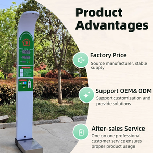 HW-900 동전 작동식 스틸 기계식 스케일 LED 디스플레이 높이 무게 Bmi 기계 약국 사용 OEM 사용자 정의 - Product Image 4