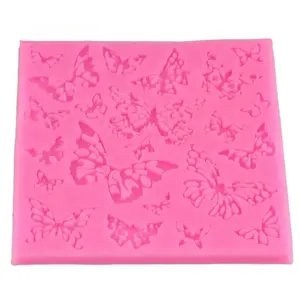 Homesun Butterfly Lace Silicone Fondant Cake Decor Mould Sugarcraft Icing Chocolate Mold Big square butterfly fondant mold