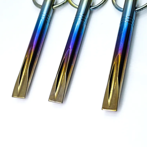 Multiherramienta de bolsillo para equipo al aire libre, barra de supervivencia EDC de titanio, con punta de titanio, para acampar y senderismo - Product Image 4