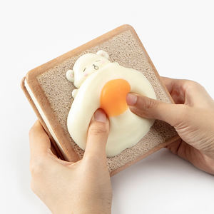 Joytop Custom Korean Cute Stationary Bread Soft Bear Decompression Mini <strong>Pocket</strong> Pu Leather Pop It <strong>Diary</strong> Notebook <strong>2023</strong> - Product Image 1