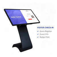 Kiosque d'information animé extérieur LCD de 55 pouces avec écran tactile Windows, idéal pour les réunions dans les centres commerciaux