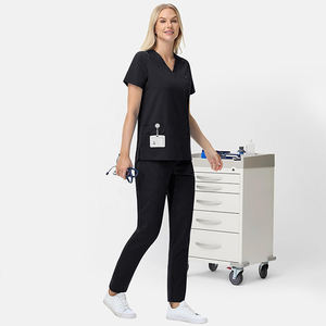 नए उत्पाद डॉक्टर और स्क्रैब की वर्दी सेट मेडिकल स्क्रब नर्सिंग जॉगर सेट कस्टम लोगो ठोस रंग सूट अस्पताल - Product Image 5