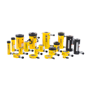 Cylindre hydraulique à simple effet de 100 tonnes à faible hauteur avec écrou de blocage en acier inoxydable 700 bars - Product Image 6