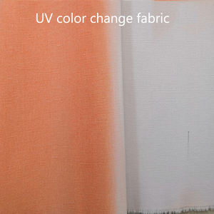 100% tela de poliéster UV sensible fotocromático algodón Cavas impreso para prendas de boda al aire libre cambio de Color para niñas - Product Image 3