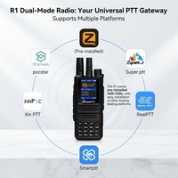 Radio bidirectionnelle portable GaodaPTT 4G analogique et numérique double mode 4G LTE VHF UHF Zello avec clavier complet et carte SIM
