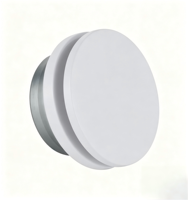 Grille de Diffusion d'Air Ronde Minimaliste Premium à Disque Plat pour Plafond, pour Salle de Bain et Cuisine