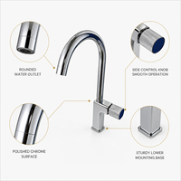 Robinet de lavabo haut de gamme en laiton à levier unique pour projets hôteliers et villas – Vente en gros et personnalisation