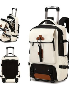 Mochila <span class=keywords><strong>de</strong></span> Senderismo <span class=keywords><strong>de</strong></span> Gran Capacidad, Bolsa <span class=keywords><strong>de</strong></span> <span class=keywords><strong>Viaje</strong></span> Deportiva para Exteriores, Impermeable, Multifuncional, Unisex, <span class=keywords><strong>con</strong></span> <span class=keywords><strong>Ruedas</strong></span> - Product Image 4