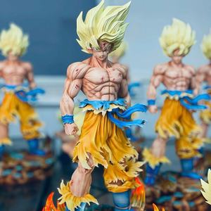 Statua Jt <span class=keywords><strong>Z</strong></span> Son Goku in PVC con Teste Intercambiabili, Base LED, Action Figure Super Saiyan da Collezione, Giocattoli e Regali - Product Image 4