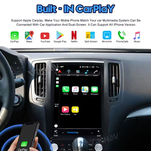 Autoradio Tesla GPS Navigation Multimédia Stéréo Récepteur Unité Principale Carplay 13,6 Pouces pour Infiniti G25 <span class=keywords><strong>G35</strong></span> G37 2010-2013 - Product Image 3