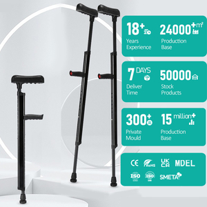 Nuevo Modelo de Asistencia Stand up Straight Handle aleación de aluminio antideslizante bastón para ancianos senderismo y muleta de aluminio diaria - Product Image 1