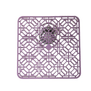 Silicone Sink Drain Mat Geometric Rectangle Non-Slip Kitchen Mat For Dish Drying Protection - Product Image 5