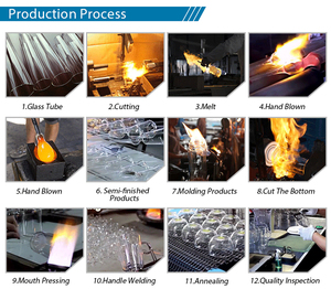 Juego de <span class=keywords><strong>Tazas</strong></span> de Vidrio de Boca Ancha Hechas a Mano con Bambú, Infusor de Té Ecológico Moderno de 350ml/450ml, de Vidrio Borosilicato de Alta Calidad - Product Image 5