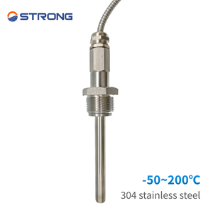 Высококачественный промышленный термометр-зонд ODM/OEM с большим цифровым дисплеем, нержавеющая сталь, IP65, последовательный порт, диапазон температур до -50°C - Product Image 5