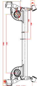 Pièces détachées automobiles France : Arbre d'essieu arrière, sous-châssis moteur Logan Sandero, châssis de fabrication, références OE 8200630332 8200735940 - Product Image 3
