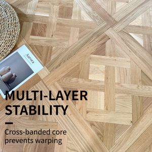 Hiện đại 600x600mm Versailles rắn gỗ sàn gỗ tự nhiên sồi Veneer nhiều lớp lõi ABCD bề mặt cho phòng tắm công viên - Product Image 6