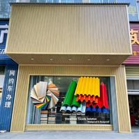 Tôle murale en aluminium ondulé pour couloir d'hôtel, prix de gros, directement de l'usine