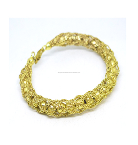 Femmes Manchette Bracelet Bracelet jonc Plaqué Or Bijoux De Luxe - Product Image 1