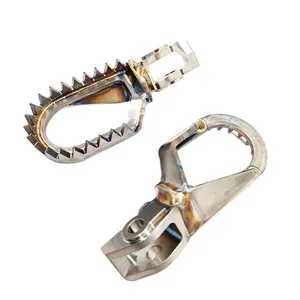 High strength GR5 titanium motorcycle foot pegs for Beta